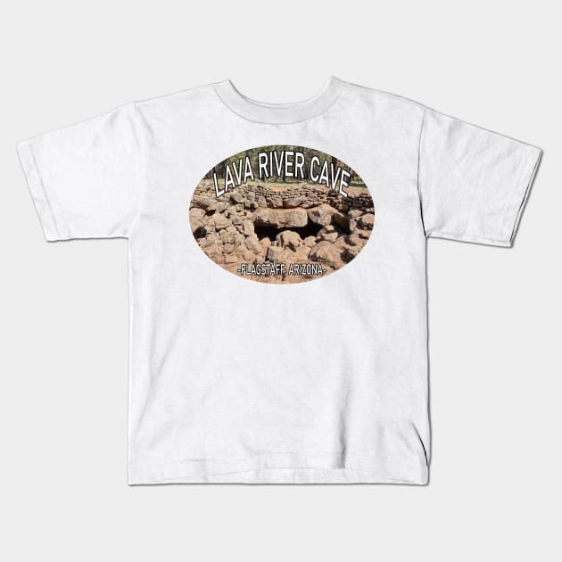 Lava River Cave Flagstaff, Arizona Kids T-Shirt by stermitkermit